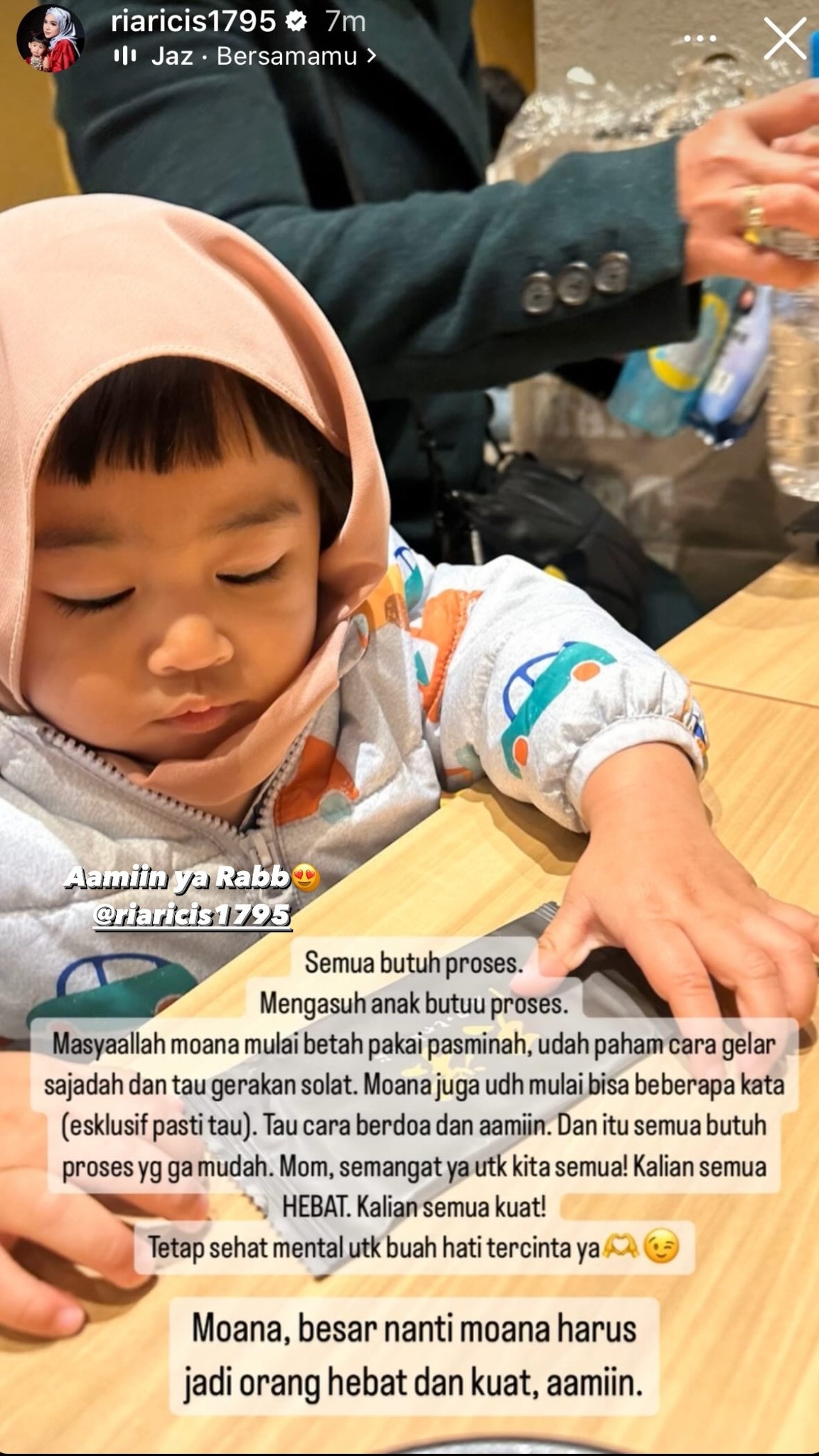 Moana Anak Ria Ricis Mulai Tahu Gerakan Salat