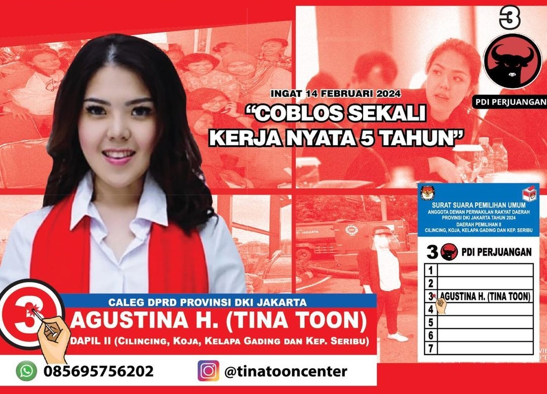 Tina Toon Caleg DPRD Provinsi DKI Jakarta