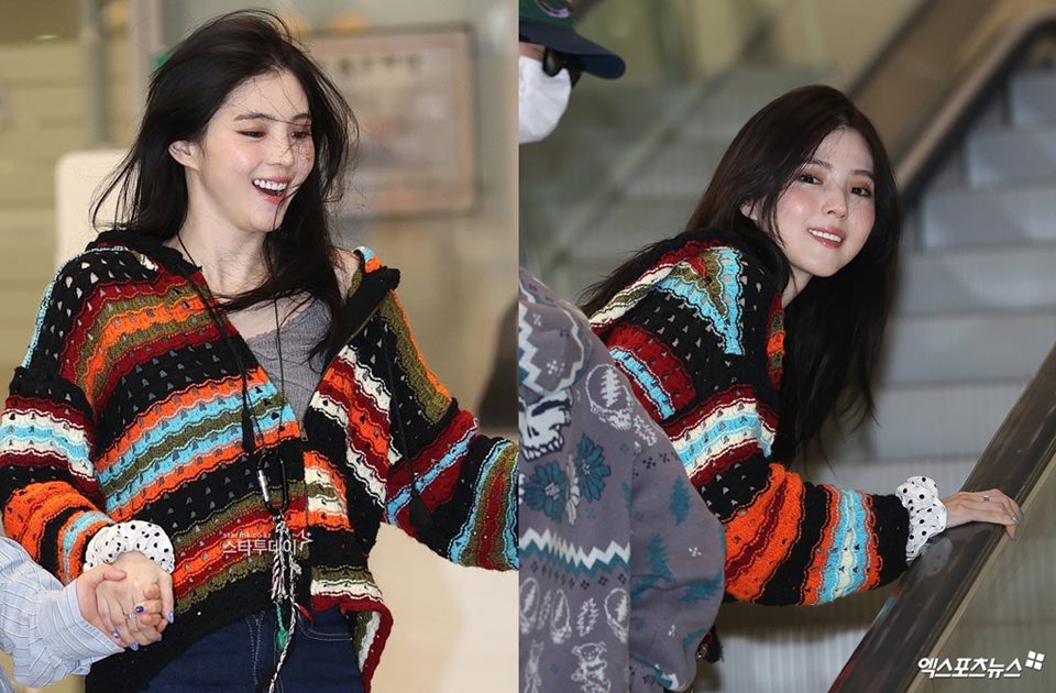 Han So Hee Full Senyum saat Balik dari Hawaii