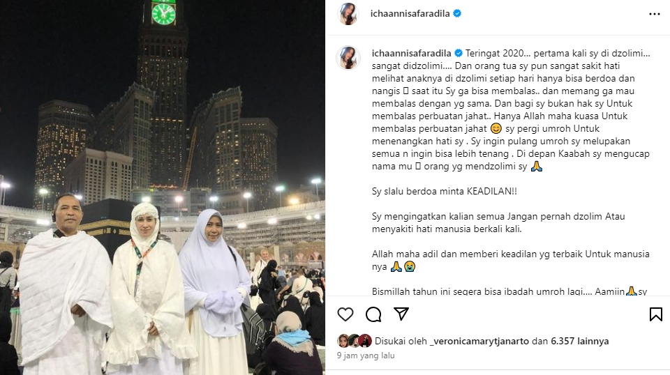 Icha Annisa Bicarakan Orang Zalim, Almarhumah Stevie Agnecya?