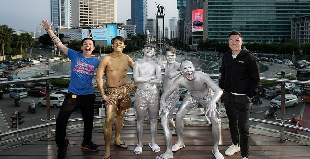 Pemain Agak Laen di Bunderan HI