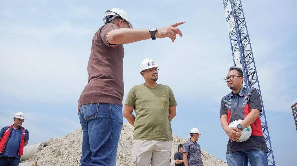 Bobby Nasution Memantau Pembangunan Islamic Center Medan [Instagram]