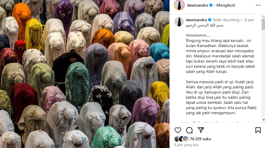 Dewi Sandra Jadi Korban 'Salah Alamat' Kasus Korupsi Suami Sandra Dewi