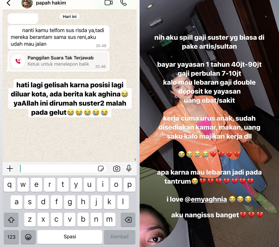 Hanum Mega Spill Gaji Suster Artis dan Sultan