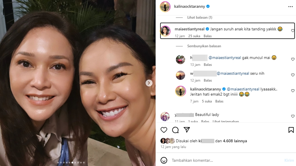 Maia Estianty dan Kalina Oktarani Kompak Tolak Pertandingan Tinju El Rumi vs Azka Corbuzier