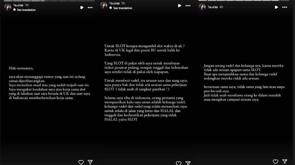 Lolly soal endorse slot judi online [Instagram]
