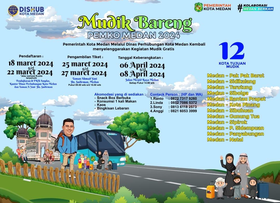 Mudik Bareng Pemko Medan 2024