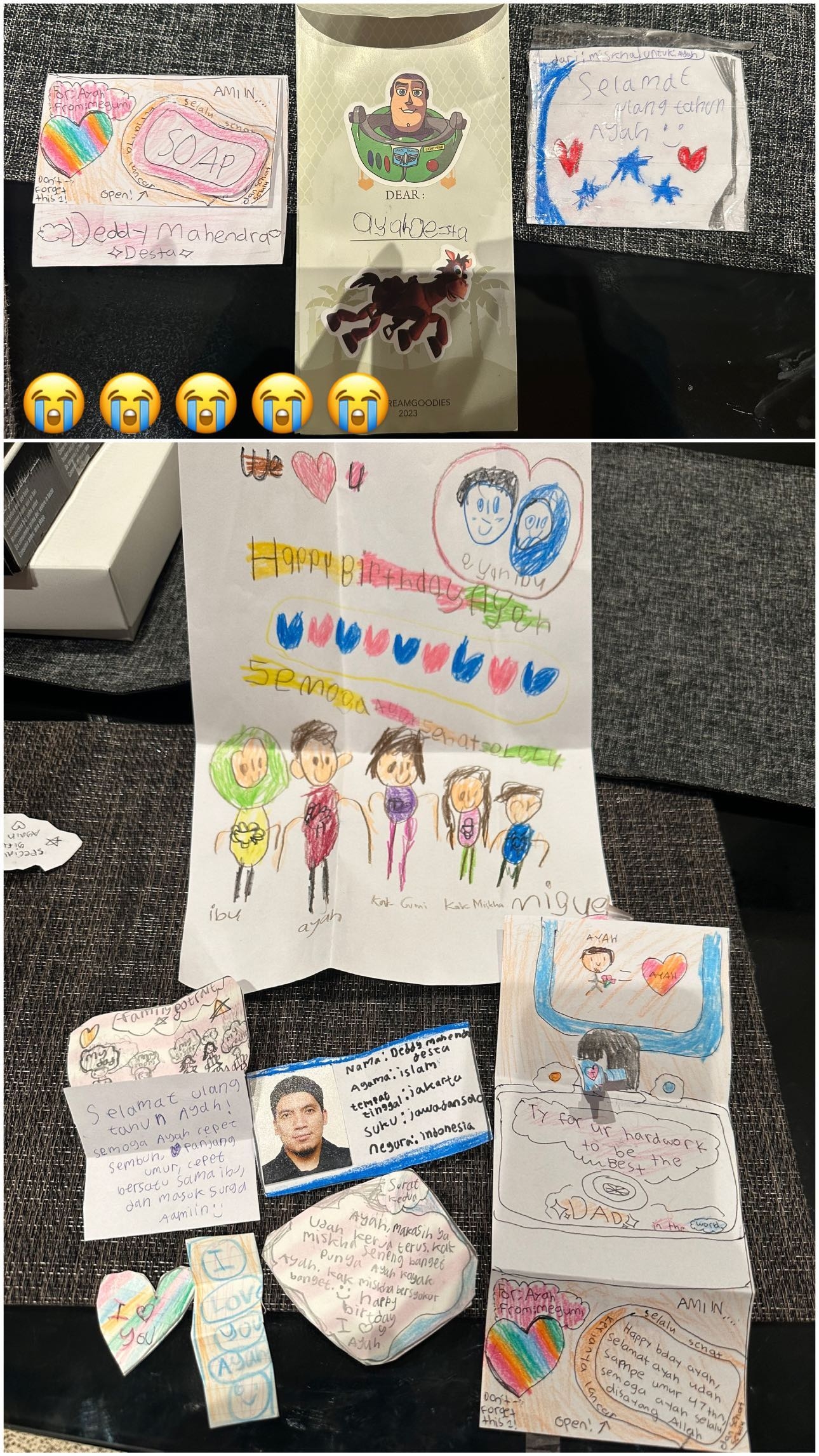 Desta Terima Ucapan Ultah Spesial dari Anak