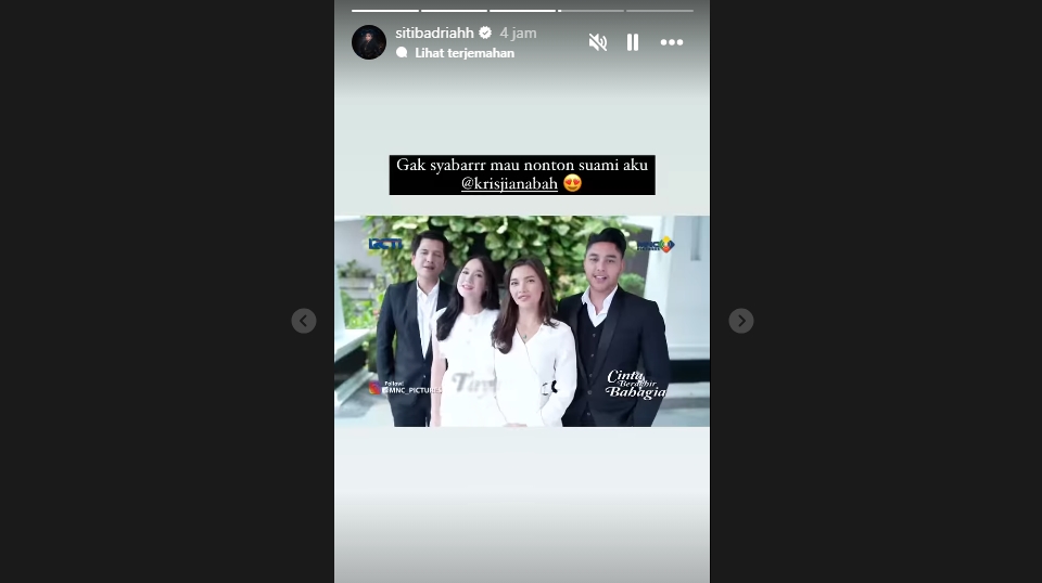 Siti Badriah Gak Sabar Nonton Sinetron Terbaru Krisjiana Baharudin