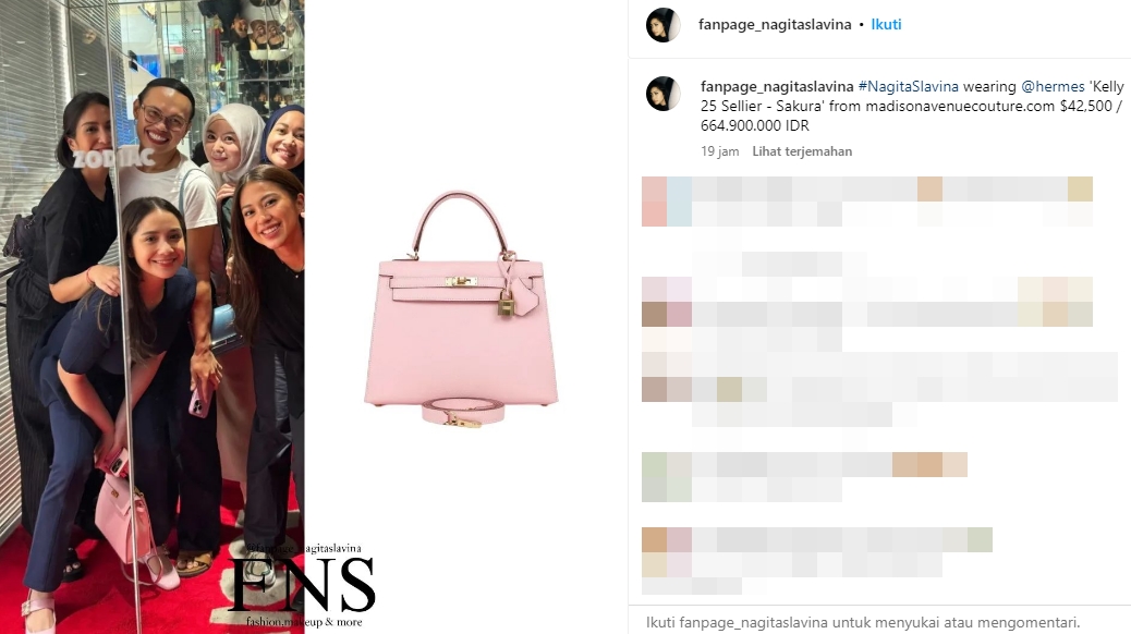 Harga Tas Baru Nagita Slavina