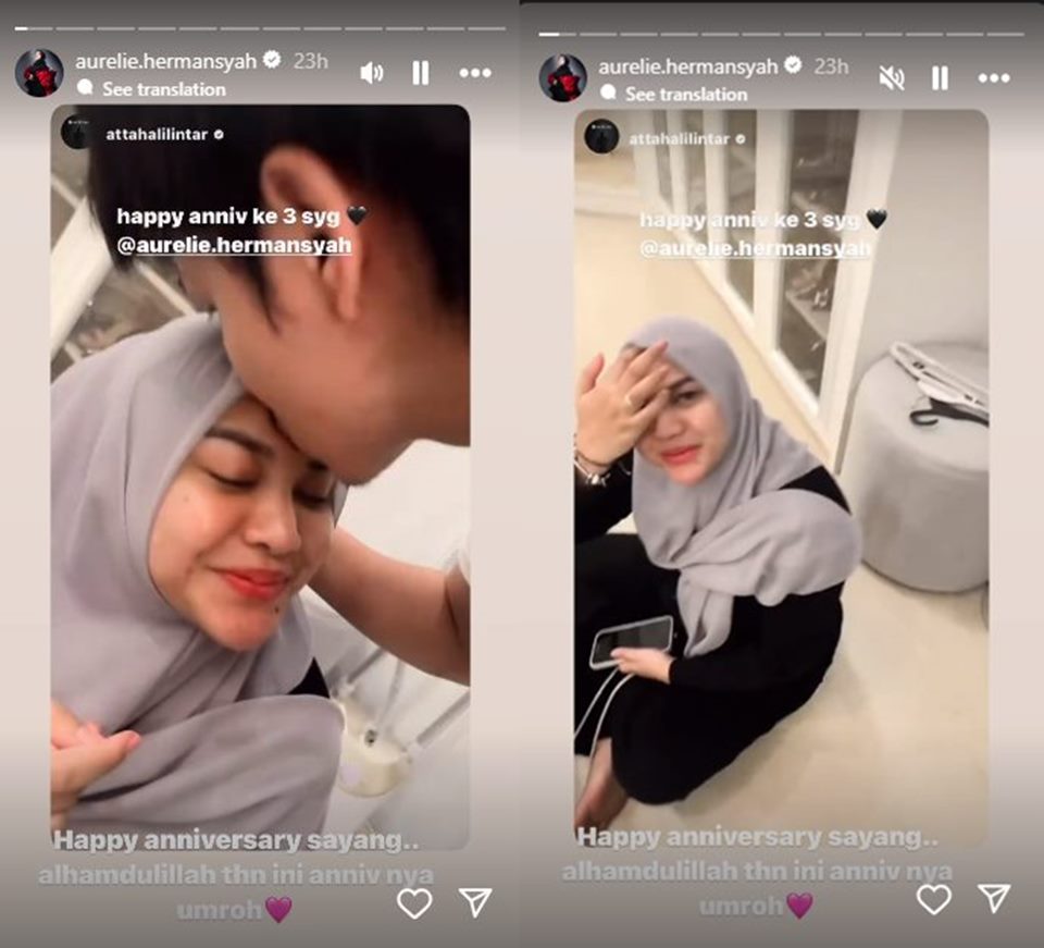 Aurel Hermansyah dan Atta Halilintar Anniv ke-3