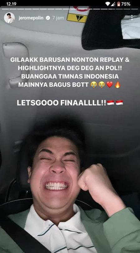 Jerome Polin Dukung TimNas Indonesia U-23 [InstaStory]
