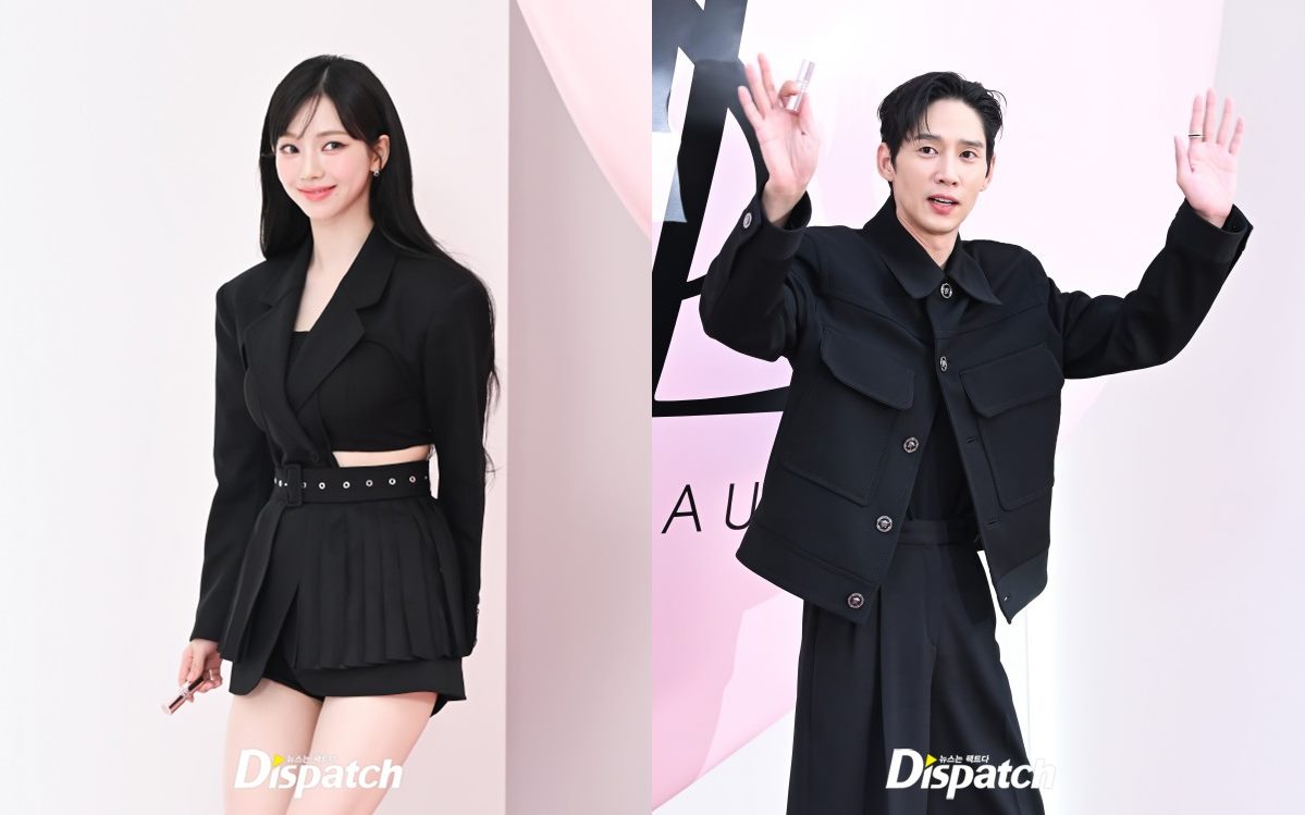 Karina aespa dan Park Sung Hoon di Event YSL [Dispatch]