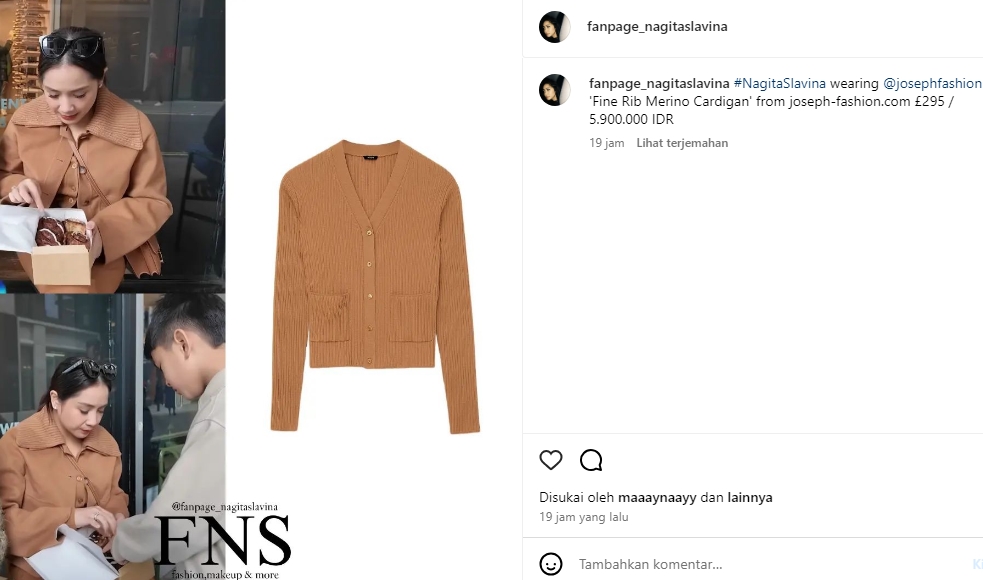 Harga Cardigan Nagita Slavina