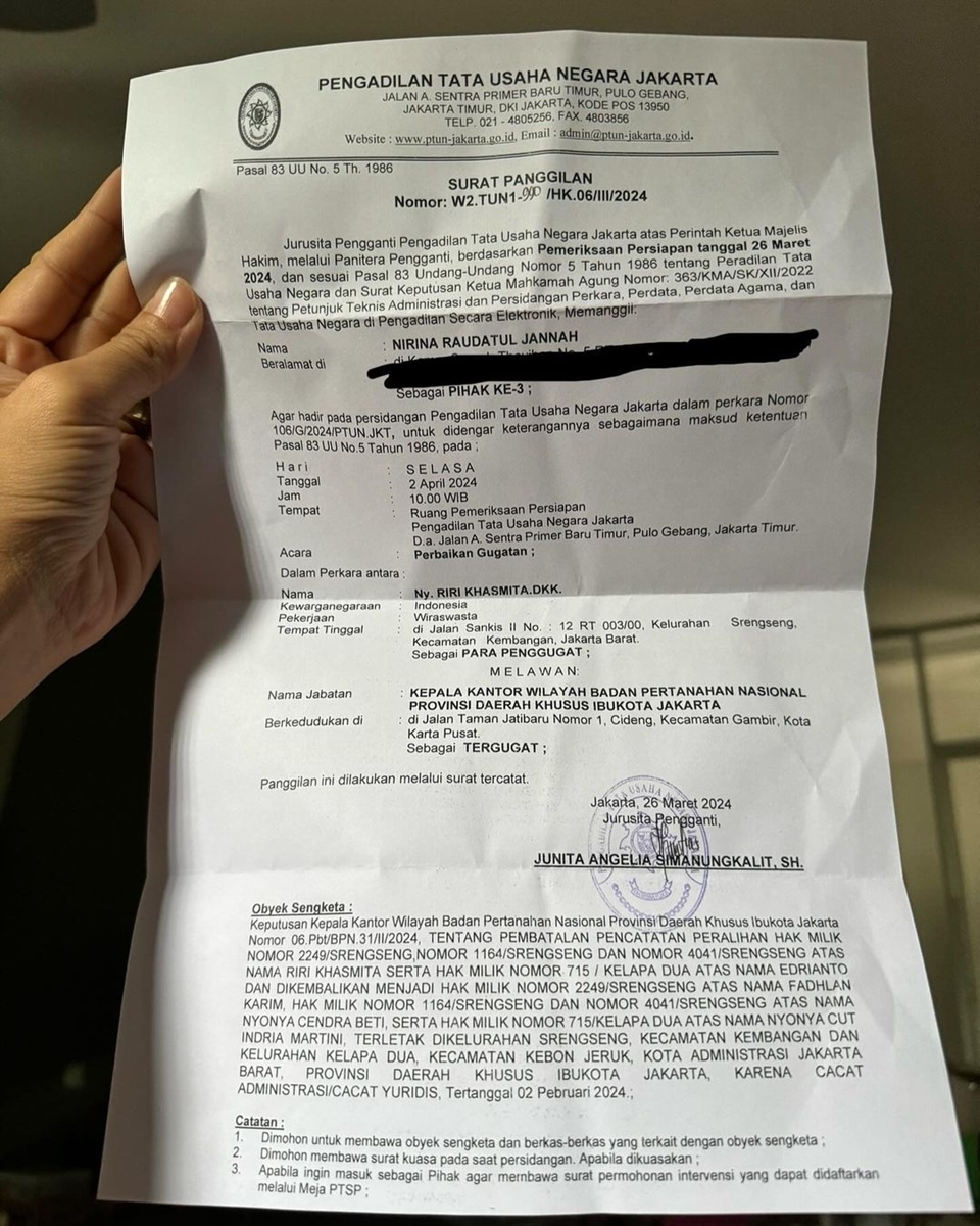 Nirina Zubir Tantang Riri Khasmita usai Digugat Balik atas Kasus Mafia Tanah