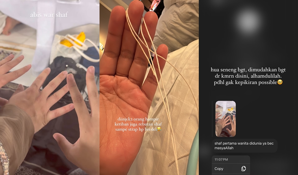 Rebecca Klopper War Shaf saat Umrah demi Posisi Paling Depan
