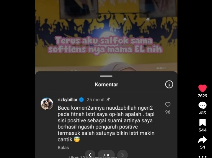 Lesti Kejora Dituding Oplas, Rizky Billar Membantah