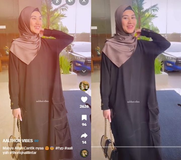 Aaliyah Massaid Tampil Saleha sambil Tenteng Tas Puluhan Juta