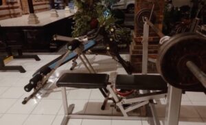 Alat Gym di rumah Mahalini. [YouTube] 