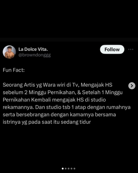 Geger Artis TV Ajak Berhubungan Intim Sebelum dan Sesudah Menikah, Inisial R