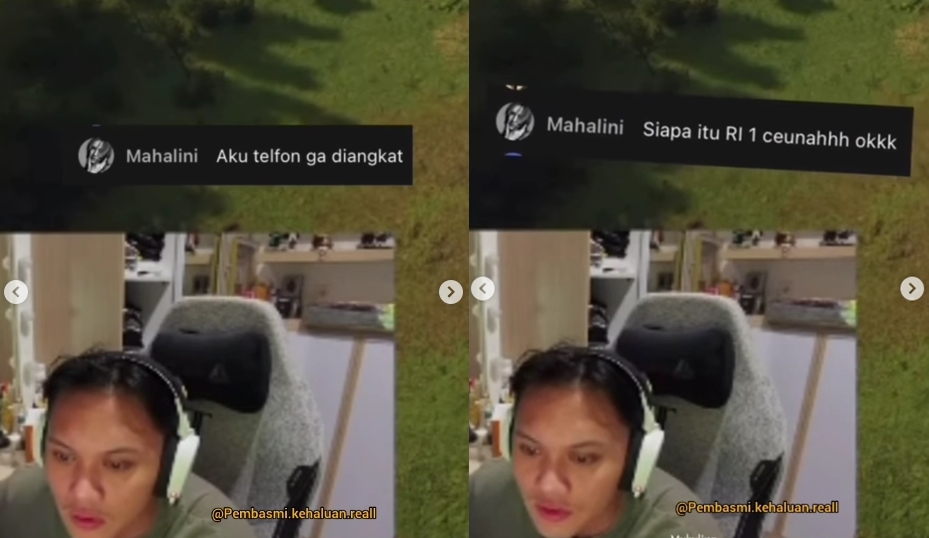 Komentar Mahalini di Live Chat Rizky Febian