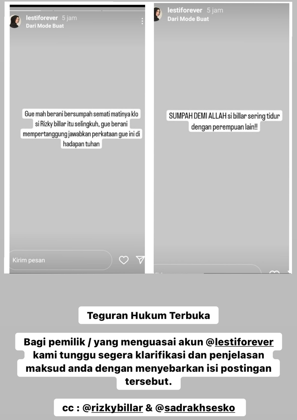 Rizky Billar Dituding Sering Tidur dengan Perempuan Lain