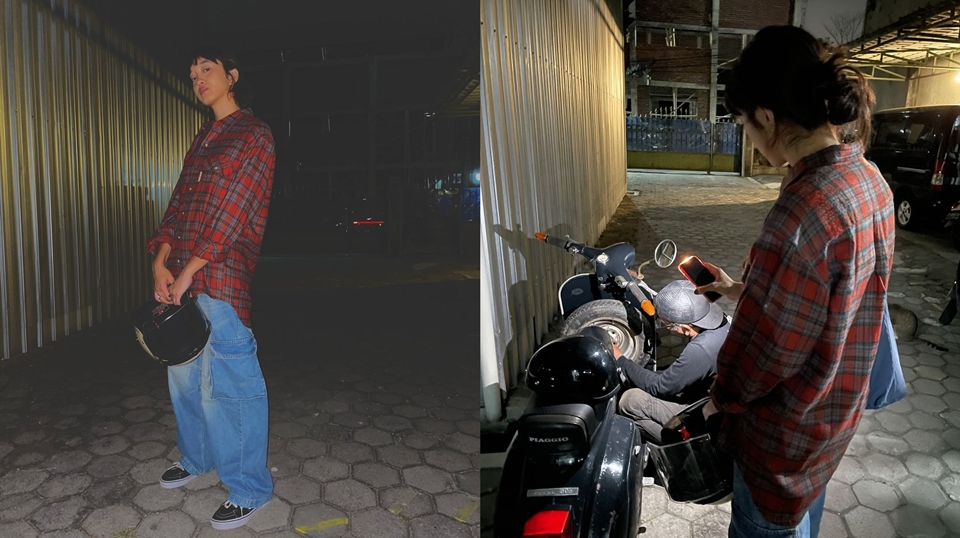 Momen Aishameglio Vespaan bareng Duta Modjo [Instagram]