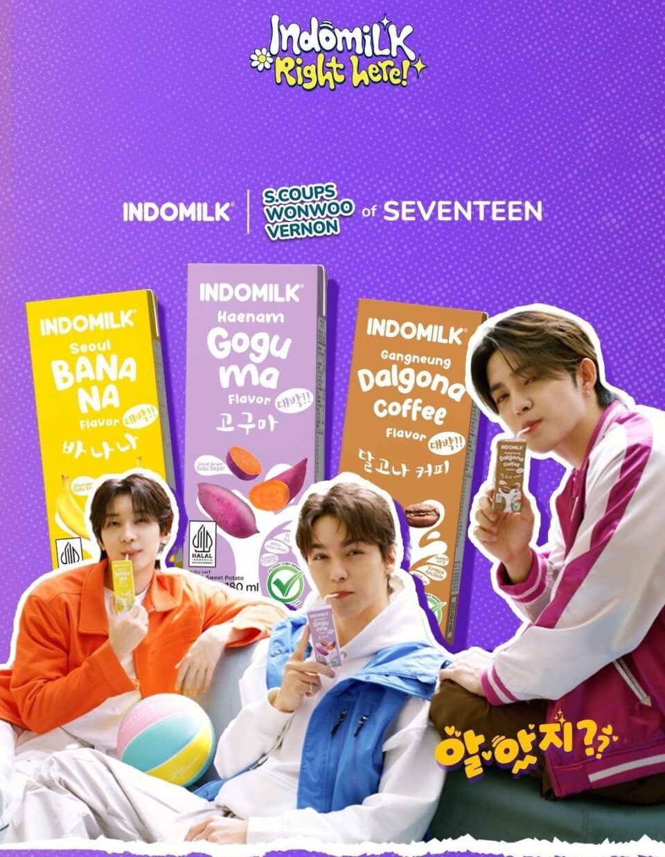 SEVENTEEN dan Indomilk [x.com]