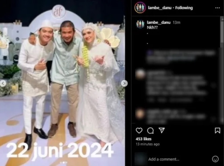 Foto Pernikahan Happy Asmara dan Gilga Sahid. [Instagram]