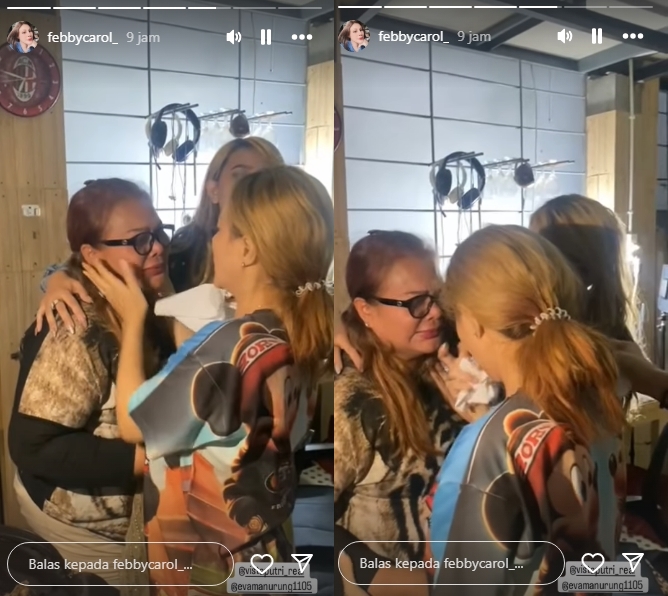 Eva Manurung Ditenangkan Febby Carol setelah Dengar Kabar Penangkapan Virgoun