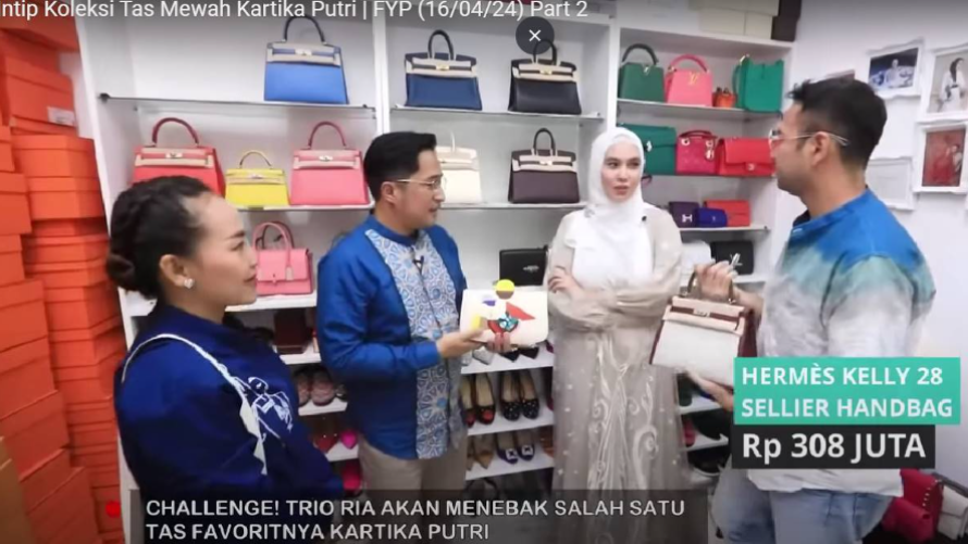 Koleksi Tas Hermes Kartika Putri [YouTube]