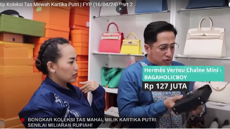 Koleksi Tas Hermes Kartika Putri [YouTube]