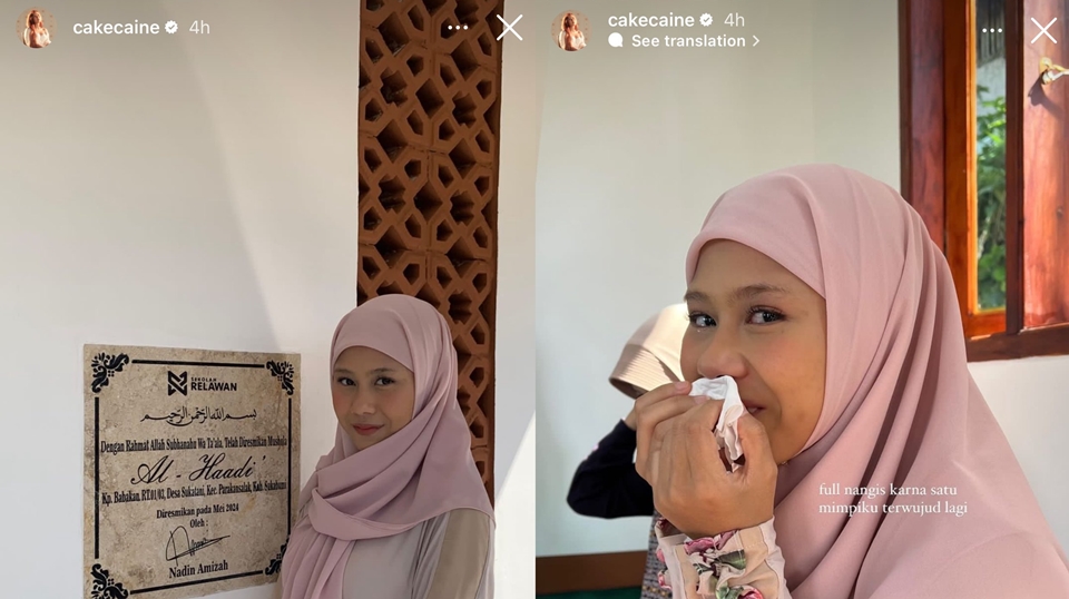 Nadin Amizah Bangun Musala di Sukabumi
