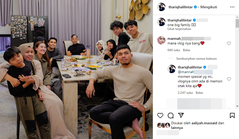 Thariq Halilintar Gak Ngontenin Pertemuan Aaliyah Massaid dan Keluarganya