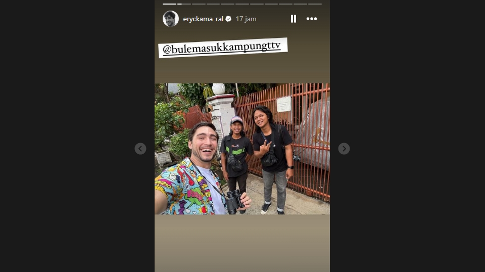 Eryck Amaral Syuting "Bule Masuk Kampung" Trans TV