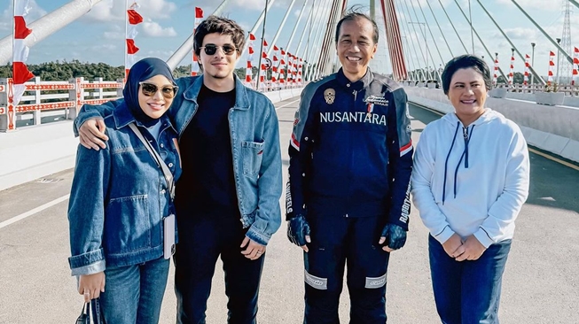Artis Ikut Resmikan Jembatan Pulau Balang di IKN [Instagram]