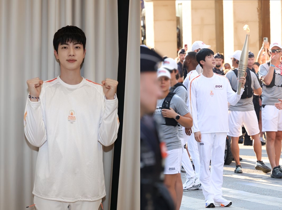 Jin BTS di Olimpiade Paris 2024 [x.com]