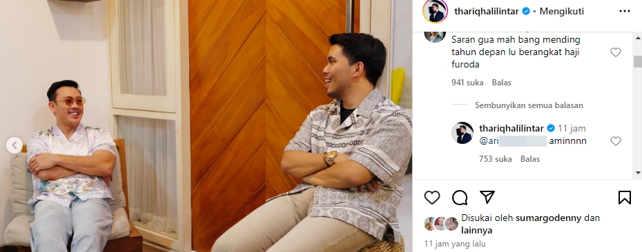 Thariq Halilintar Bakal Berangkat Haji