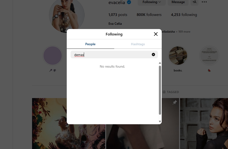 Eva Celia Unfollow Demas Narawangsa [Instagram]