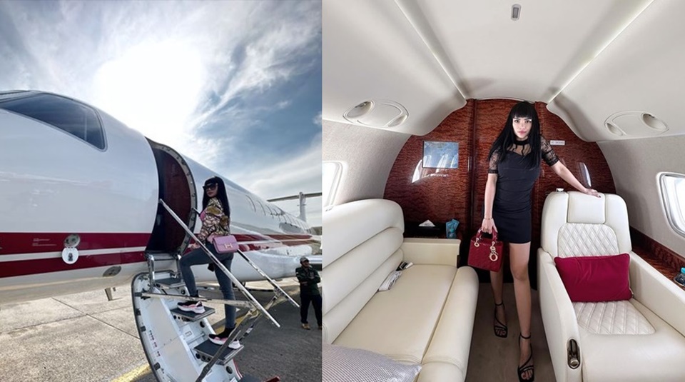 Dinar Candy Naik Jet Pribadi [Instagram]