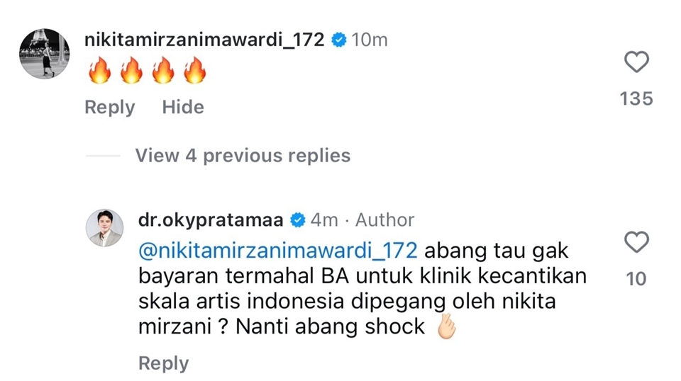 Instagram Story dr. Oky Pratama