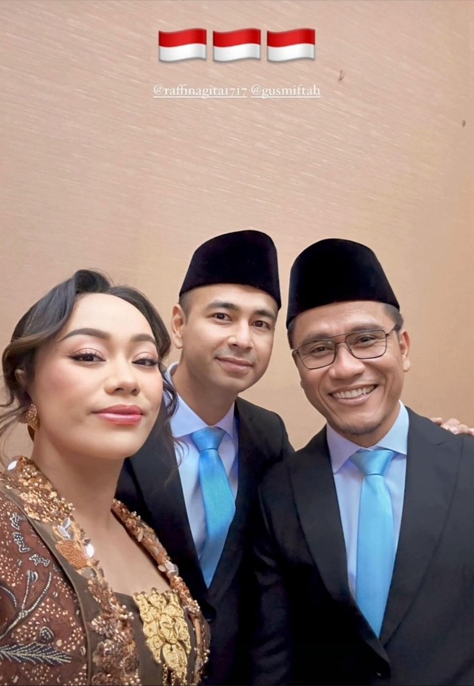 Zita Anjani, Raffi Ahmad, dan Gus Miftah usai Dilantik