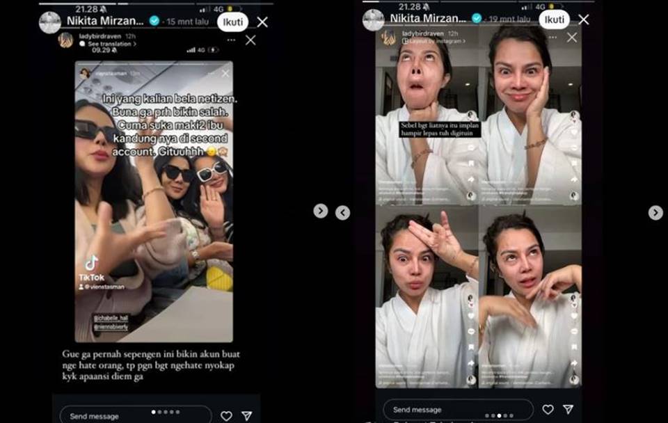 Nikita Mirzani bongkar aib Rachel Vennya yang jelekkan ibu sendiri [instagram]