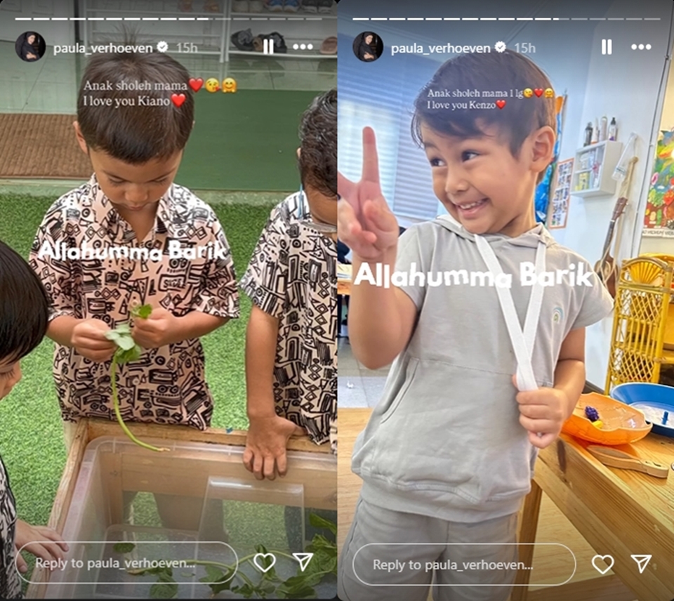 Paula Verhoeven soal Anak-anaknya [Instagram]