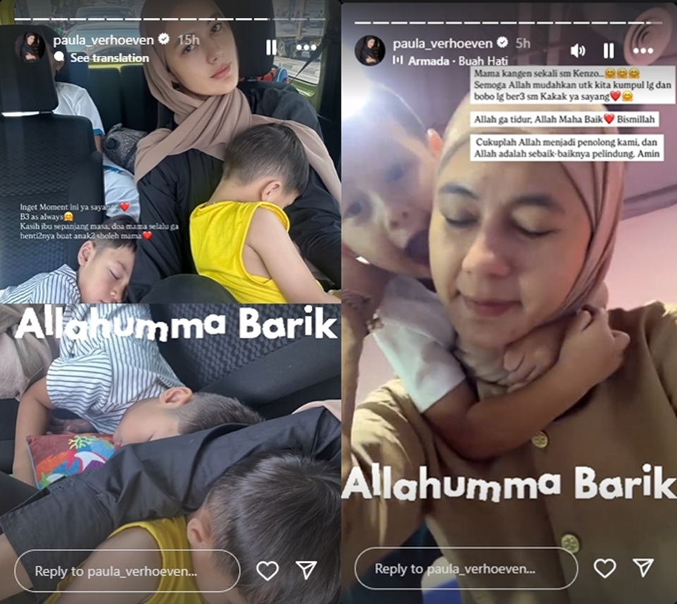 Paula Verhoeven soal Anak-anaknya [Instagram]