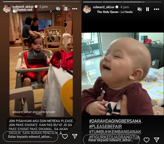Edward Akbar Minta Ketemu Anak tanpa Syarat