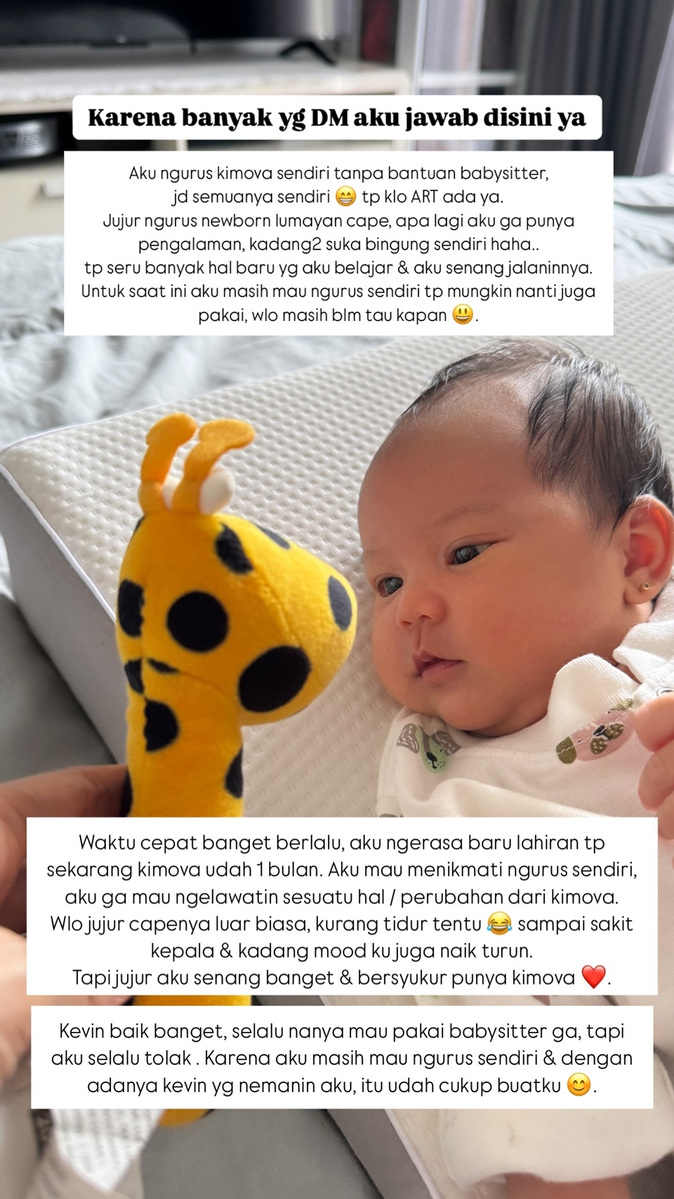 Vicy Melanie Pilih Urus Anak Tanpa Babysitter
