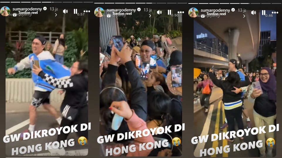 Denny Sumargo Dikejar Emak-emak di Hong Kong [Instagram]