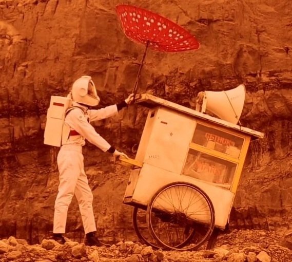 gethuk pada Pelangi di Mars