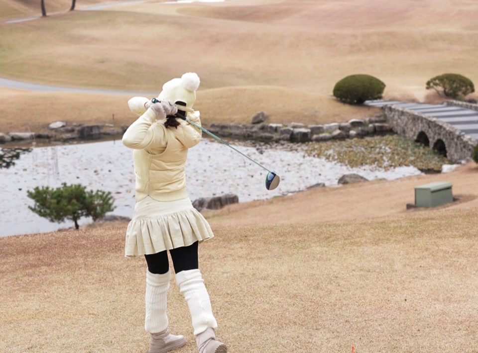 Shandy Aulia Main Golf Sampai ke Korea [Instagram]